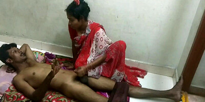 Intense screwing in missionary for a busty Desi woman