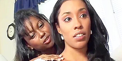 Bratty Lesbian Chick Seduces The Busty Ebony With Her Gentle Kisses And Amazing Pussy Eating