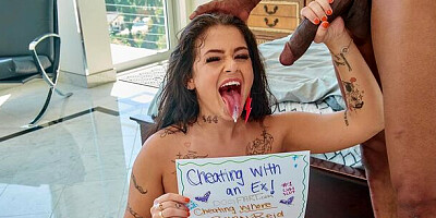 Pin-up Ryan Reid at long hair action