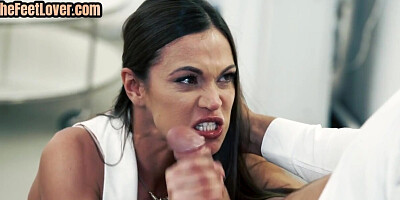 Skinny anal secretary fucked in office after fingering n BJ