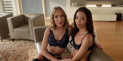 MFF threesome fun with hotties Angelika Grays and Lia Lin