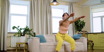 Horny redheaded MILF is getting athletic with a lad