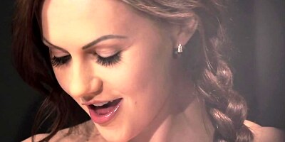 Pigtailed British starlet Tina Kay loves to masturbate