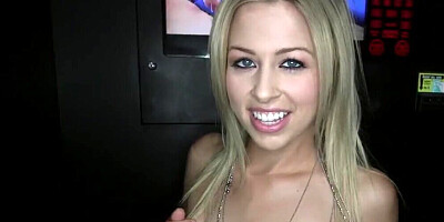 Zoey Monroe went to the glory hole and milked big dicks