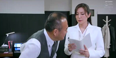 Married secretary, sweaty and passionate office creampie sex