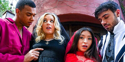 Young (18+) action with elite River Lynn and Amber Summer from Sis Swap