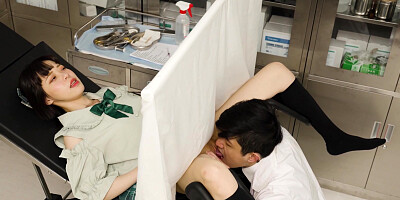 The examination ended with sex with the doctor for young Yuli