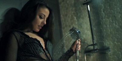 Gorgeous Lorena Garcia at leather boots scene