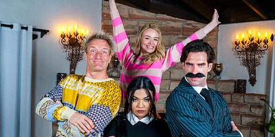 Incomparable Summer Col and Khloe Kingsley's blowjob movie