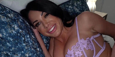 Gianna Grey lets her loser hubby watch from the closet