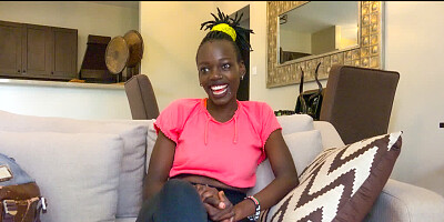 Lactating Amateur Black MILF Tapped In Fake Interracial Job Interview