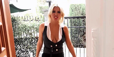 Horny lady with big boobies is going to get pounded in POV