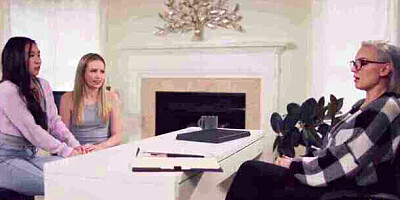 Crazy Kenzie Taylor and Scarlett Sage at marriage counselor movie