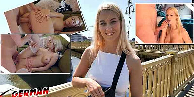 GERMAN SCOUT - SEXY PAWG GIRL SHARON WHITE I PICKUP AND ROUGH STREET CASTING FUCK