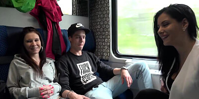 Alex Black - Young Couple Got Agreed To Have Foursome With Us On Crowded Train For Money Watch Full Video In 1080p Streamvid.net