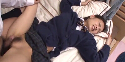 Freshman Groping Senior Japanese Girl Hairy Pussy