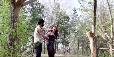 Chinese Bondage In Forest P1