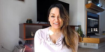 Monica Mendez birthday show with her giant tits in focus webcam