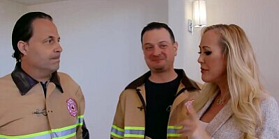 Brazzers - Sexy Milf Brandi Love Seduces A Young Fireman And Sucks His Big Cock