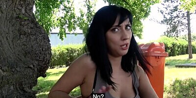 Public Agent Sweet ass babe with great tits fucked against fence