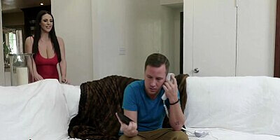 Babes - Big tit phat ass Angela White bounces up and down on big dick