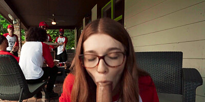 Fuck in tight hairy pussy for redhead petite Jessica Marie