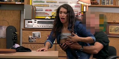 Leggy girl with a firm ass is getting rammed from behind