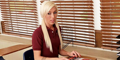 Innocent High featuring Maia Davis's natural tits movie