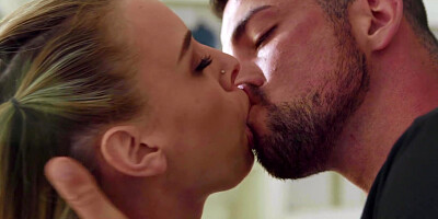 Sweet Lya Missy with natural tits rides her lover's hard cock