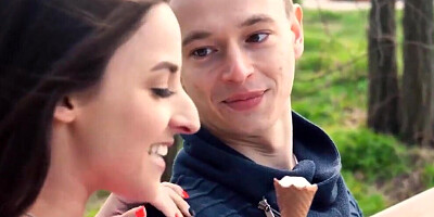 She catches the young lad fucking the busty cougar