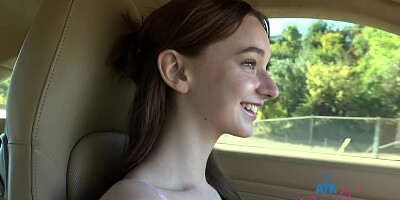 Atk Girlfriends And Melanie Marie - On A Roadtrip Tits Out Then Back At The Room For A Massage Pov