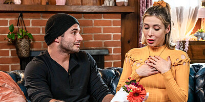 Aiden Ashley sucks it wet before fucking big time