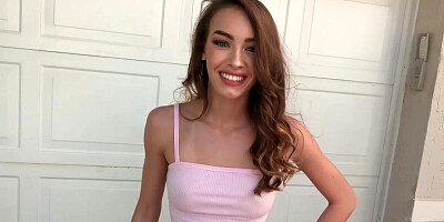 Rooftop love with a skinny babe that craves cock