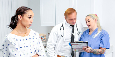 Tanned cutie leaves horny doctor fuck her brains out