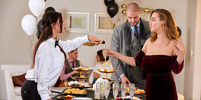 Two needy bitches decide to fuck sneakily