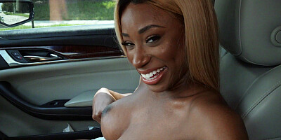 Amazing back seat interracial kinks with top Kinsley Karter