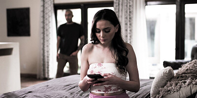 Slim brunette loaded with black inches and facialzied