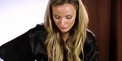 Busty masseuse deepthroats and rides a slender fellow