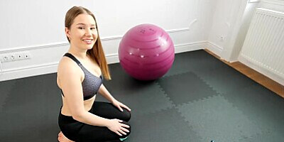 Tattoo Free Big Titty Teen Amalia Davis Anal Creampie By Gym Owner - POV