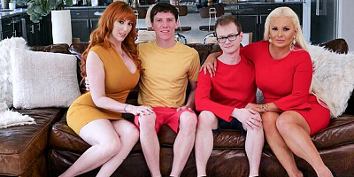 Big tits scene with cute Lauren Phillips and London Rose from Mylf Classics