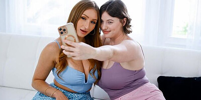 Fine-looking Riley Nixon and Skylar Snow - curvy clip - Mile High