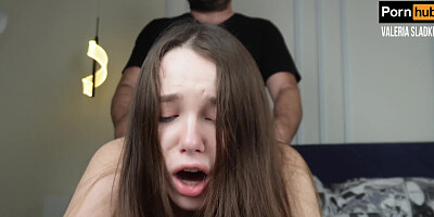 Anal orgasm of my Valeria Sladkih . Cum spurts out of her ass.