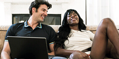 I have a plan to fuck my ebony roommate and it involves porn
