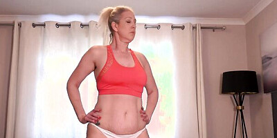 Aunt Judy's - Working Out with Busty Mature MILF Mrs. Maggie Moon