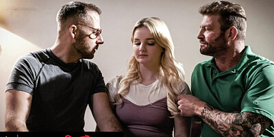 WE SWING BOTH WAYS - Hot Blonde Has Double Vaginal Penetration During Rough Bisexual Threesome