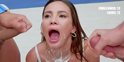 Lucy M And Lucy Mendez In 1 - Bukkake