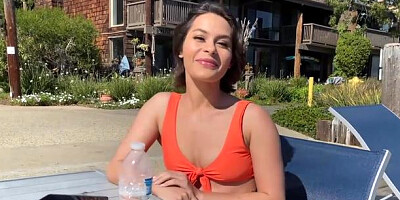 BJ Raw - Very nice & inked brunette Nicole Aria deepthroat