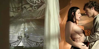 Family XXX - Sovereign Syre with Michael Vegas titty fucking