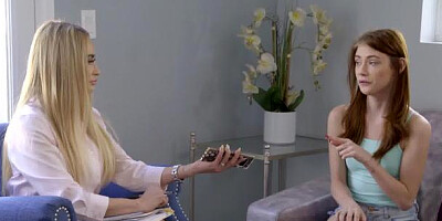 Detention Girls: Brunette Hannah Hays POV orgasm