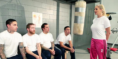 Big Tits in Sport: Julia Ann & Keiran Lee getting a facial